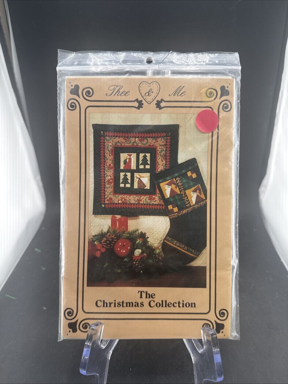 Thee & Me The Christmas Collection Quilt Pattern Wall Hanging Stocking Vintage